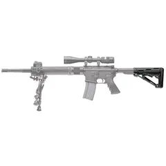 AR-15 OverMolded Buttstock Collapsible Comm Black Rubber - photo 3