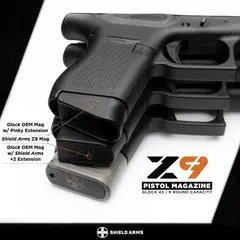 Z9 9mm Luger 9 Round Magazine For Glock 43 Black - photo 1
