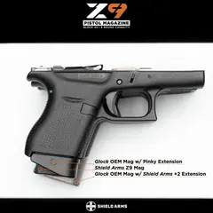 Z9 9mm Luger 9 Round Magazine For Glock 43 Black - photo 3