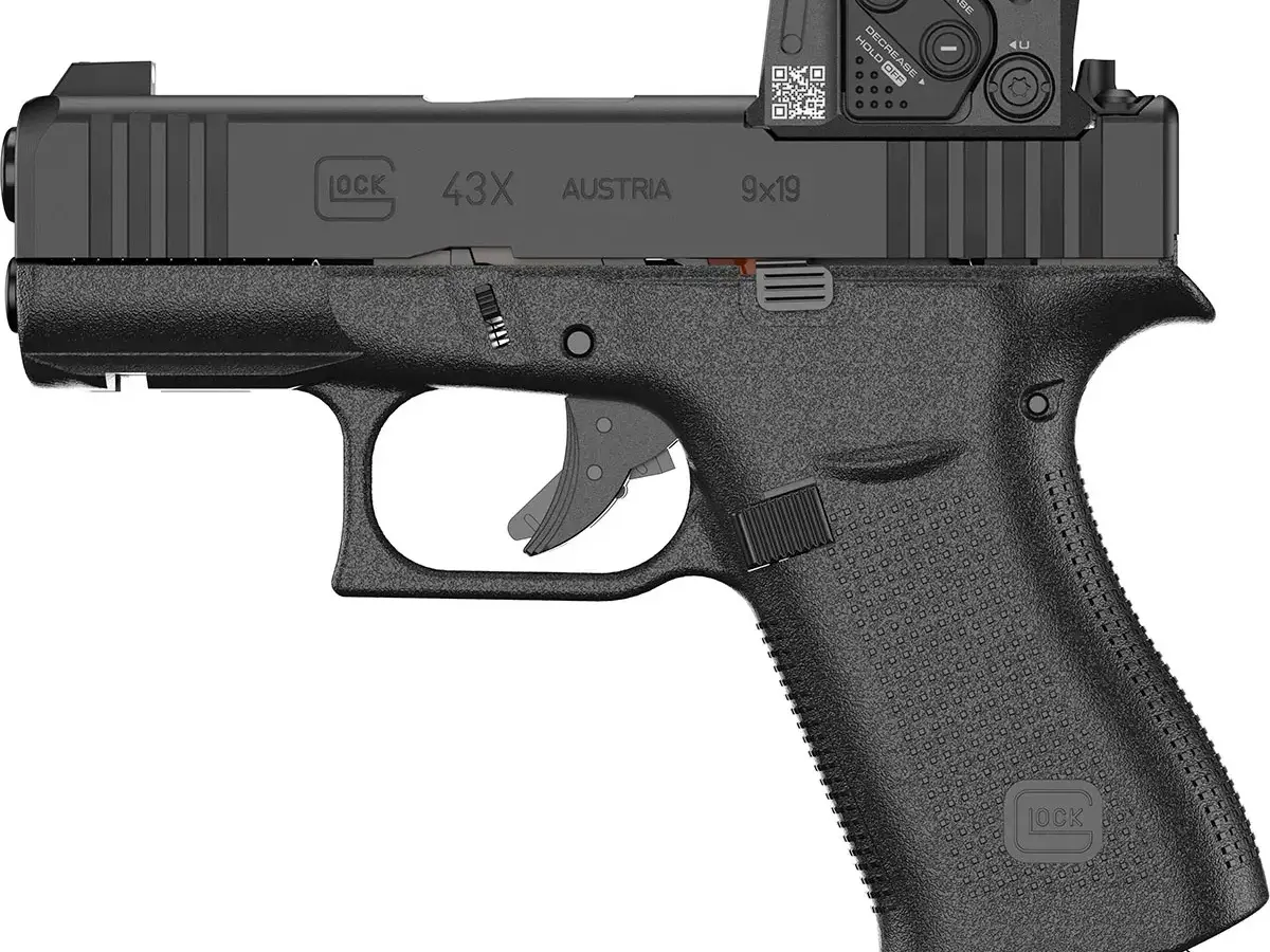 Glock 43X MOS 9mm, 3.41" Barrel, Aimpoint, Black - photo 3