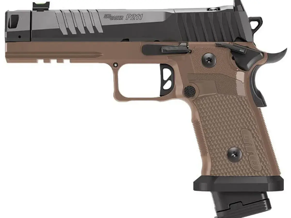 SIG Sauer P211-GTO Combat 9mm, 4.4" Barrel, BLK/Coy - photo 2