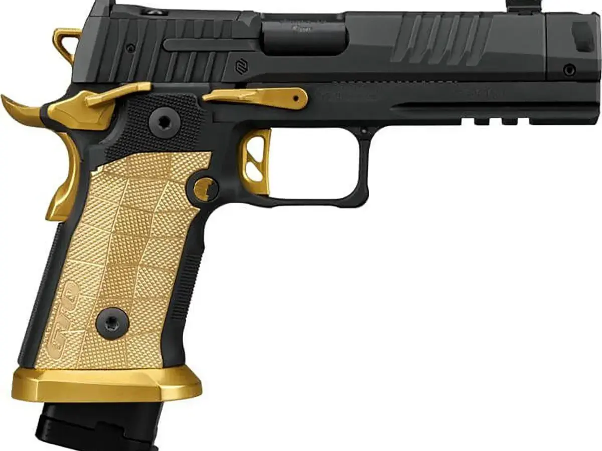 SIG Sauer P211-GTO Spectre Comp 9mm, 4.4" Barrel, Black/Brass - photo 2