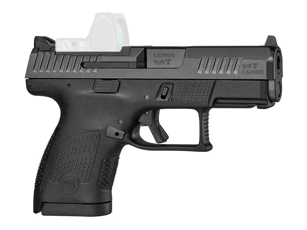 CZ P-10 S Optic Ready 9mm Luger, 3.5" Barrel, Black