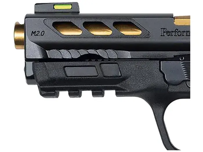 Smith & Wesson PC M&P380 Shield EZ M2.0 380 ACP, 3.8" Barrel, Gold/Black - photo 2