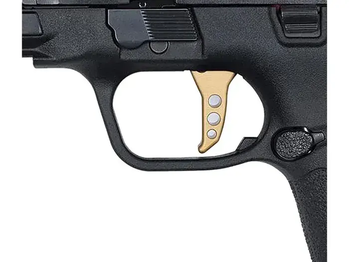 Smith & Wesson PC M&P380 Shield EZ M2.0 380 ACP, 3.8" Barrel, Gold/Black - photo 3