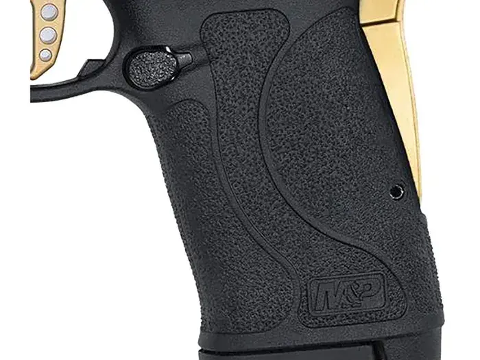 Smith & Wesson PC M&P380 Shield EZ M2.0 380 ACP, 3.8" Barrel, Gold/Black - photo 5