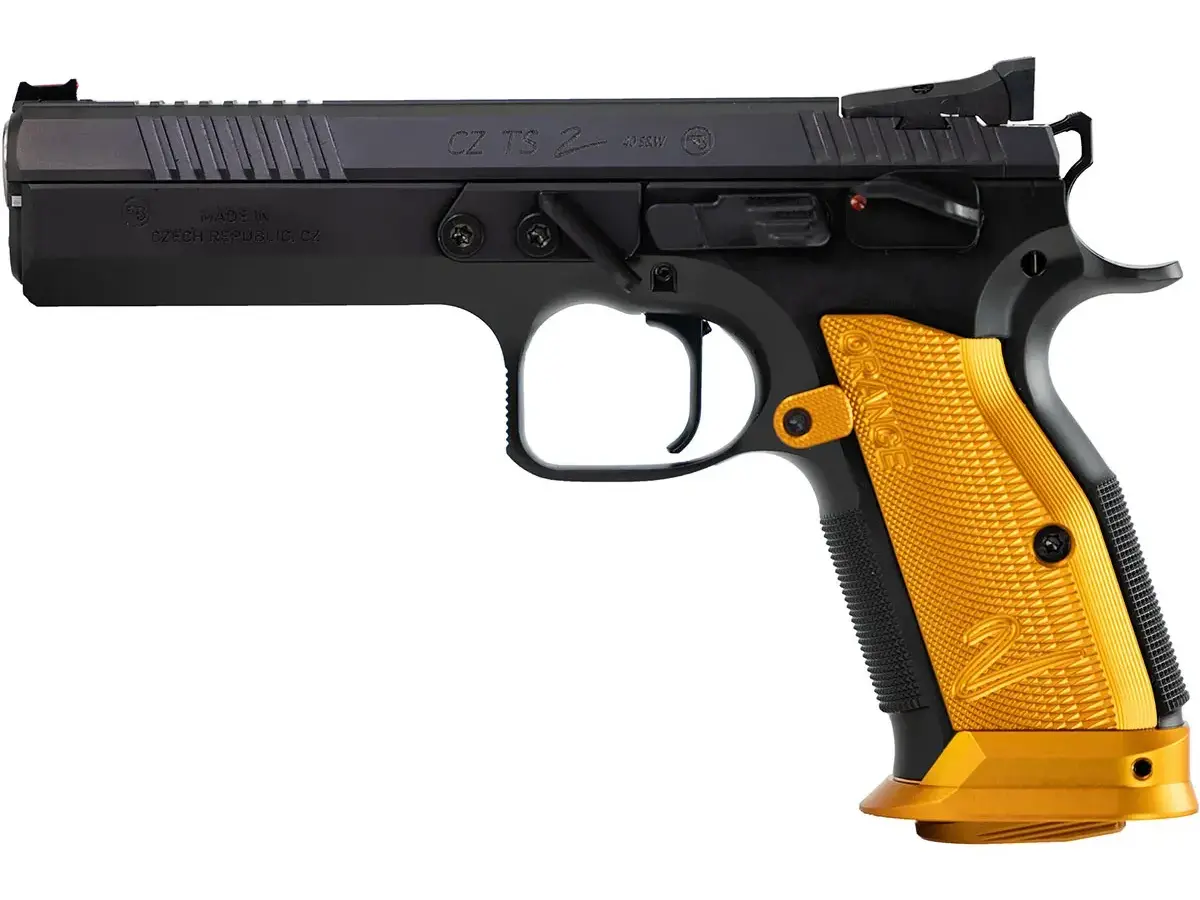 CZ TS 2 Orange 40 S&W, 5.2" Barrel, Orange/Black - photo 2