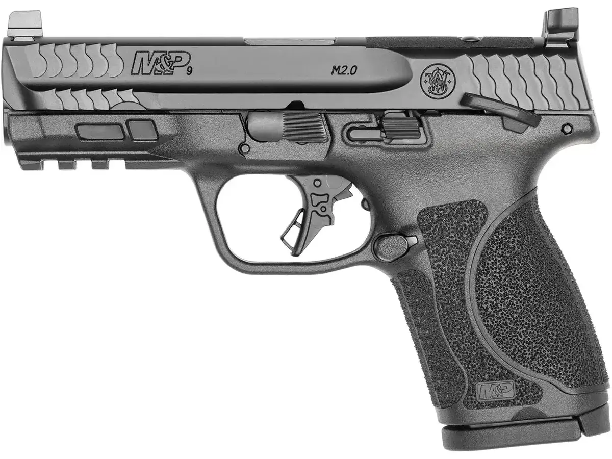 Smith & Wesson M&P 9 M2.0 Comp OR 9mm, 4" Barrel, Black, Safety