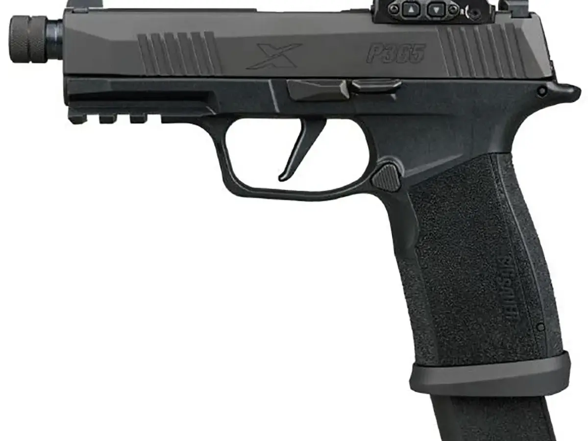 SIG Sauer P365-X-MACRO TACOPS 9mm, Threaded Barrel, Black, ROMEO-X