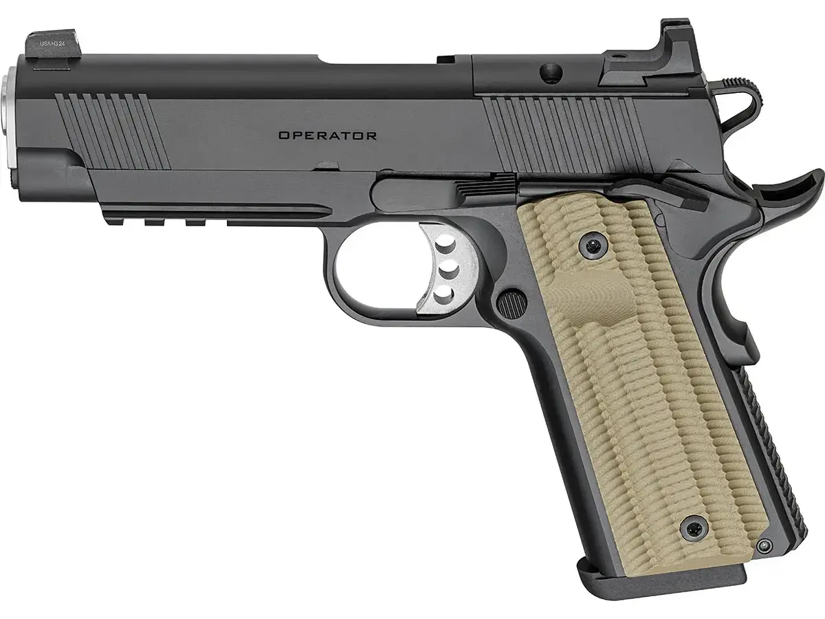 Springfield Armory 1911 Operator AOS 9mm, 4.25" Barrel, Black