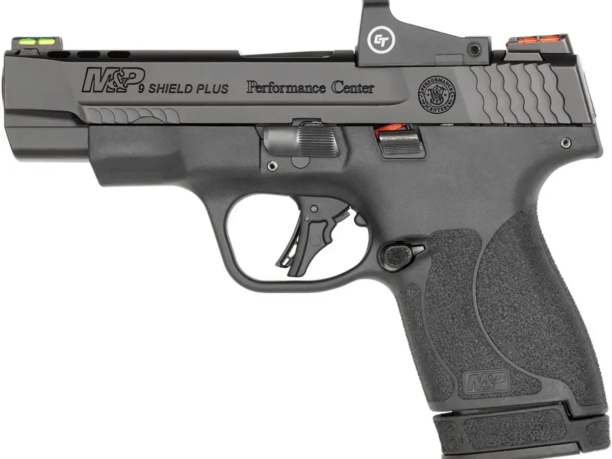 Smith & Wesson PC M&P9 Shield Plus 9mm, 4" Ported Barrel, Red Dot