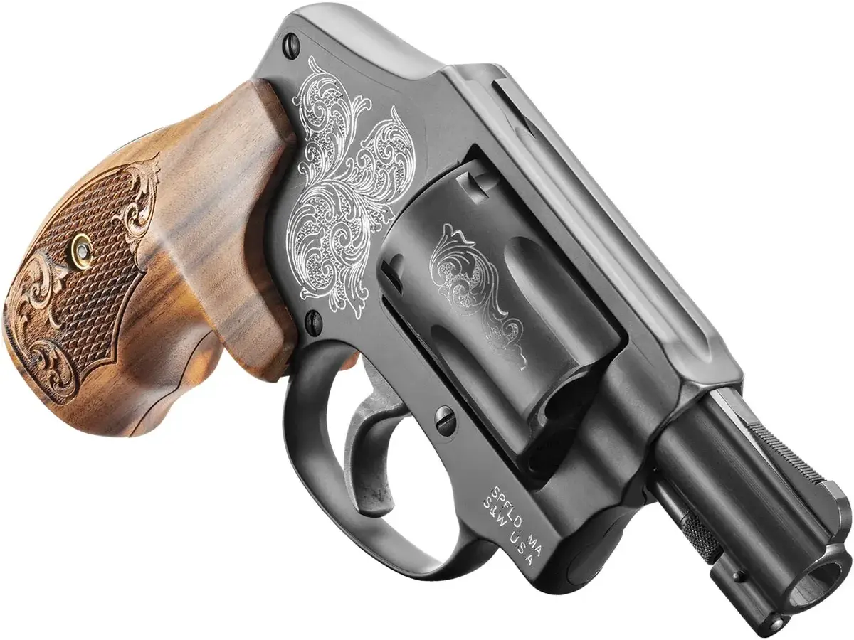Smith & Wesson Model 442 Engraved J-Frame .38 S&W Special, 1.88" Barrel, Wood - photo 2