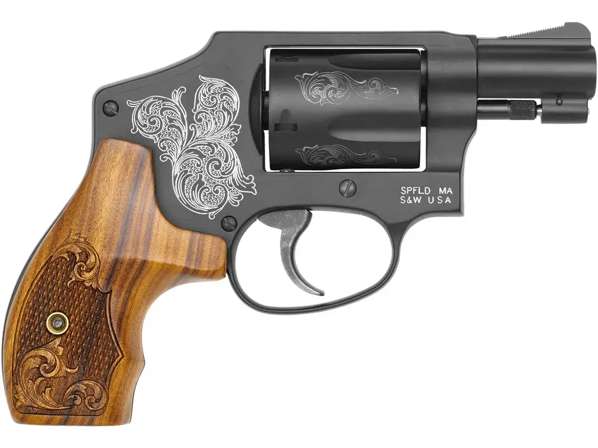 Smith & Wesson Model 442 Engraved J-Frame .38 S&W Special, 1.88" Barrel, Wood - photo 7