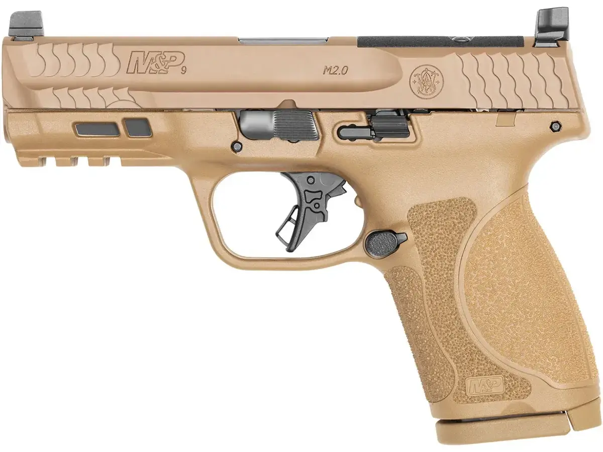 Smith & Wesson M&P 9 M2.0 Comp OR 9mm, 4" Barrel, FDE, No Safety - photo 4