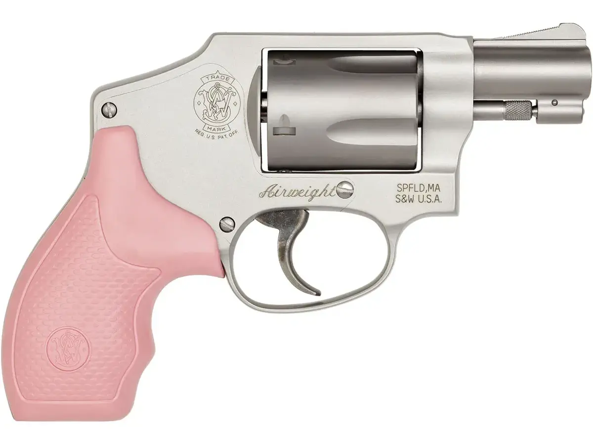 Smith & Wesson Model 642 J-Frame .38 Special 1.88" Barrel, 5-Round, Stainless/Pink, With Lock