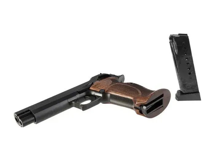 SIG Sauer P210 Target 9mm, 5" Barrel, SAO, Walnut - photo 2