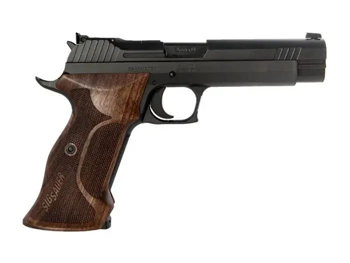 SIG Sauer P210 Target 9mm, 5" Barrel, SAO, Walnut - photo 3
