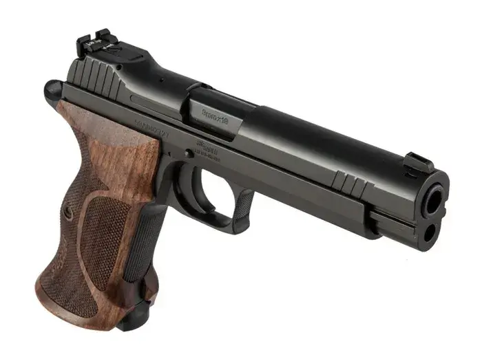 SIG Sauer P210 Target 9mm, 5" Barrel, SAO, Walnut - photo 5