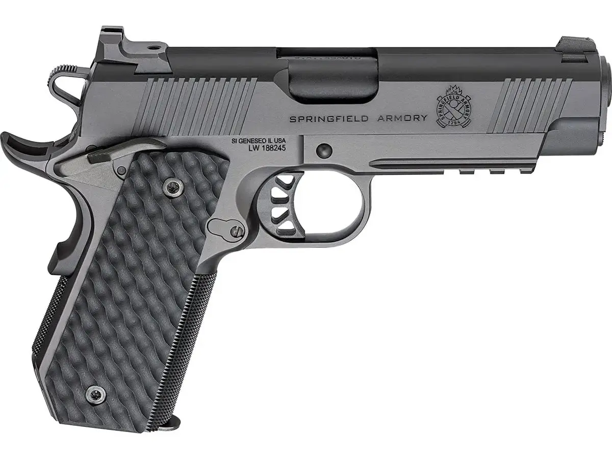 Springfield Armory 1911 TRP 45 ACP, 4.25" Barrel, Light Rail, Black