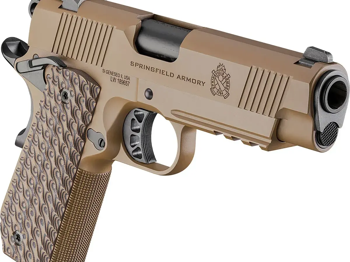 Springfield Armory 1911 TRP 45 ACP, 4.25" Barrel, Light Rail, Coyote - photo 3