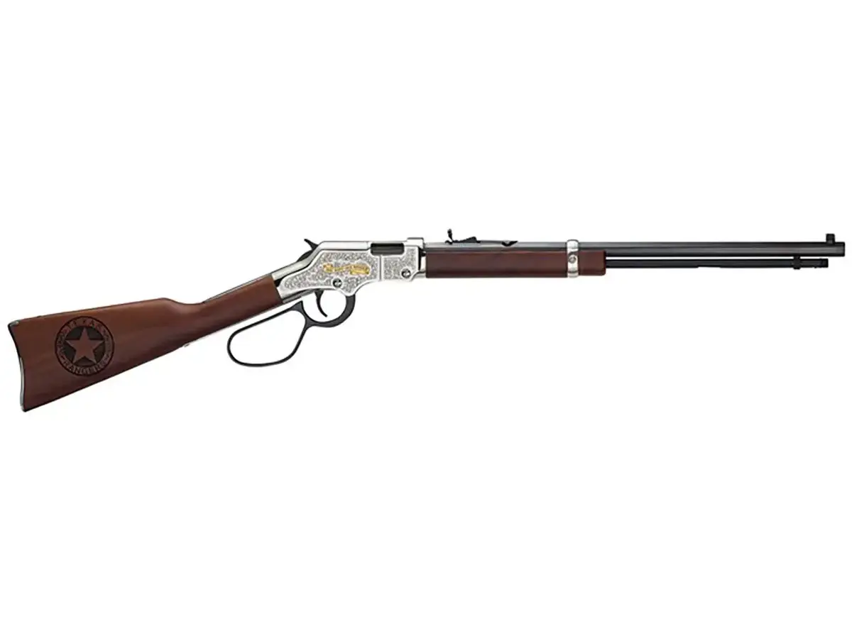 Henry Repeating Arms Texas Rangers Tribute Edition .22 Long Rifle, 20" Barrel, Nickel