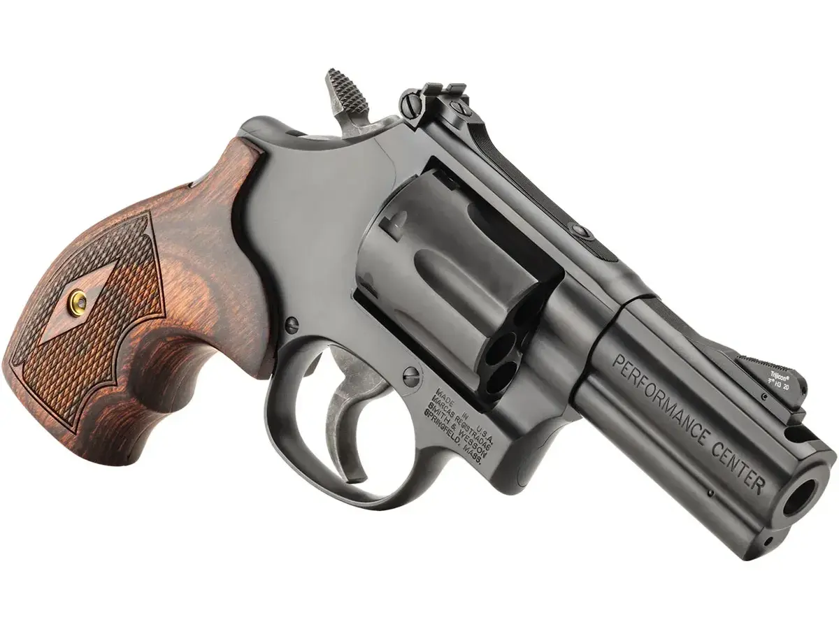 Smith & Wesson Model 586 L-Frame L-Comp .357 Magnum, 3" Barrel, Blued/Walnut - photo 5