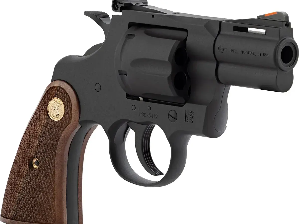 Colt's Manufacturing Company Python 357 Magnum 2.5" Barrel 6RD Walnut Grip Matte Blued - photo 2