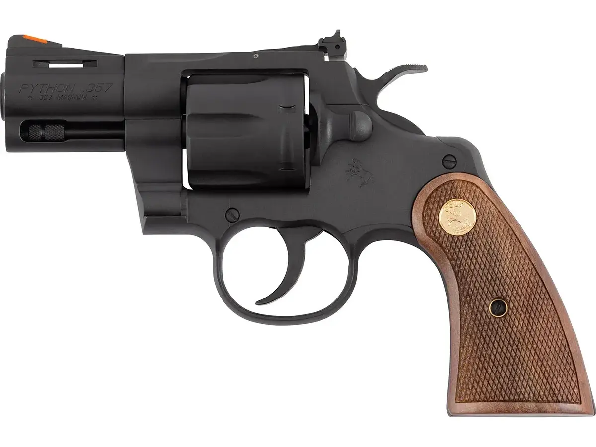 Colt's Manufacturing Company Python 357 Magnum 2.5" Barrel 6RD Walnut Grip Matte Blued - photo 4