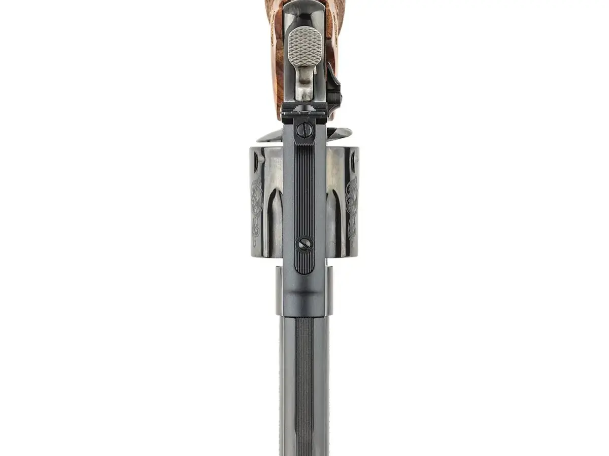 Smith & Wesson Model 29 Engraved N-Frame 44 Magnum, 4" Barrel, Black/Wood - photo 4