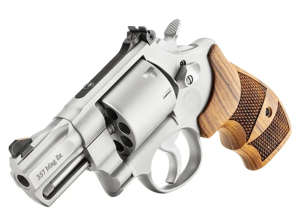 Smith & Wesson PC Model 627 N-Frame 357 Magnum 2.63" Barrel, Stainless/Wood - photo 2