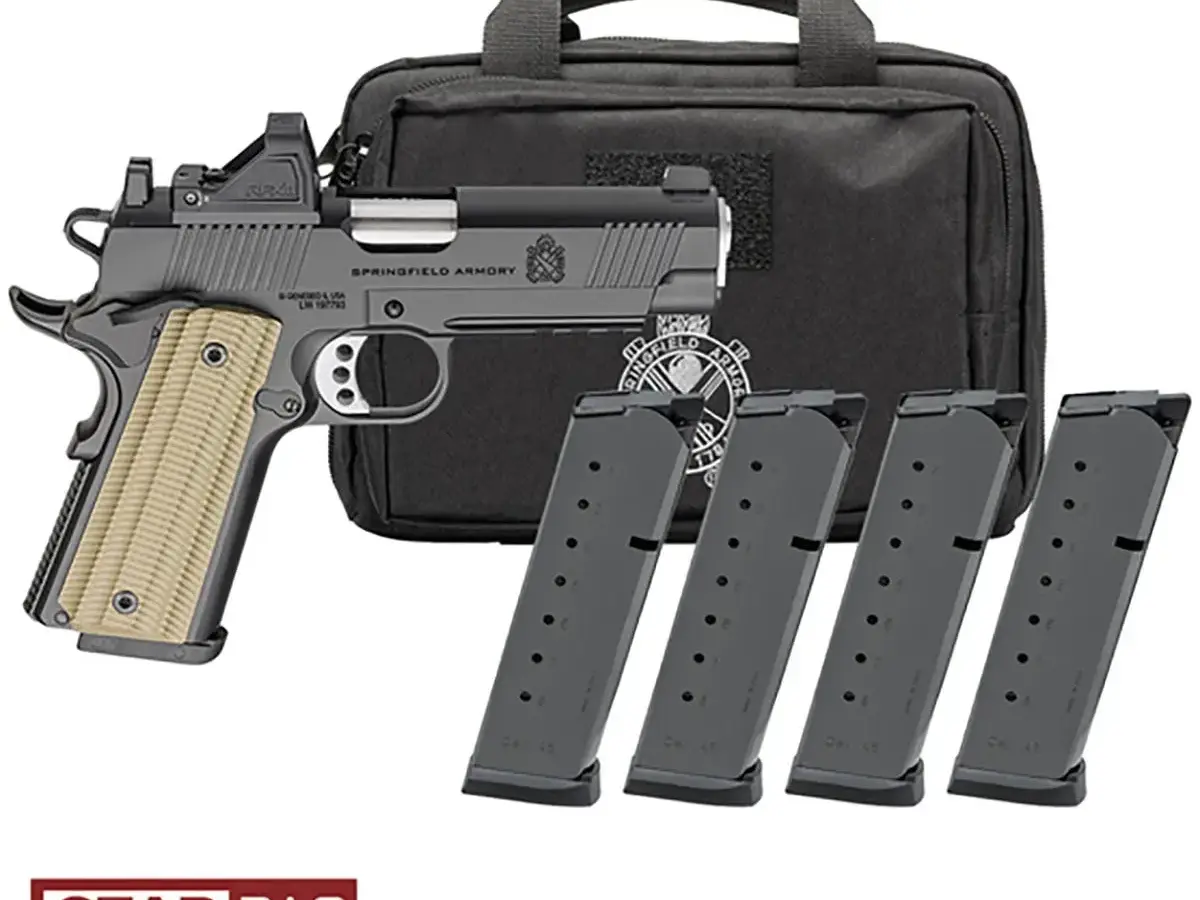 Springfield Armory 1911 Operator AOS 9mm, 4.25" Barrel, Viridian RFX11