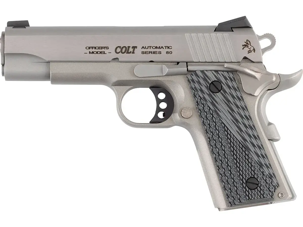 Colt's Manufacturing Company Lightweight Officers .45 ACP, 4.25" Barrel, Gray/Black