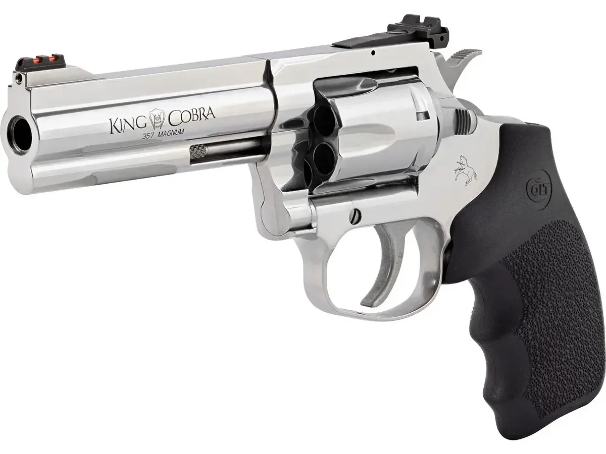 Colt's Manufacturing Company King Cobra Target .357 Magnum/.38 Special 4.25" Barrel Hogue Grip Stainless Steel - photo 2