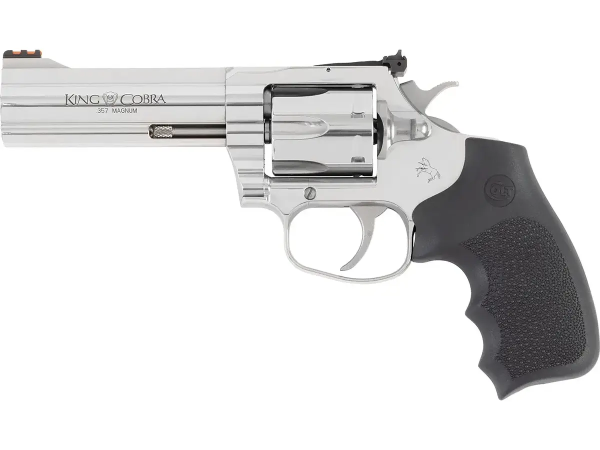 Colt's Manufacturing Company King Cobra Target .357 Magnum/.38 Special 4.25" Barrel Hogue Grip Stainless Steel - photo 3