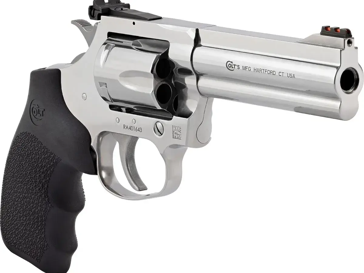 Colt's Manufacturing Company King Cobra Target .357 Magnum/.38 Special 4.25" Barrel Hogue Grip Stainless Steel - photo 4