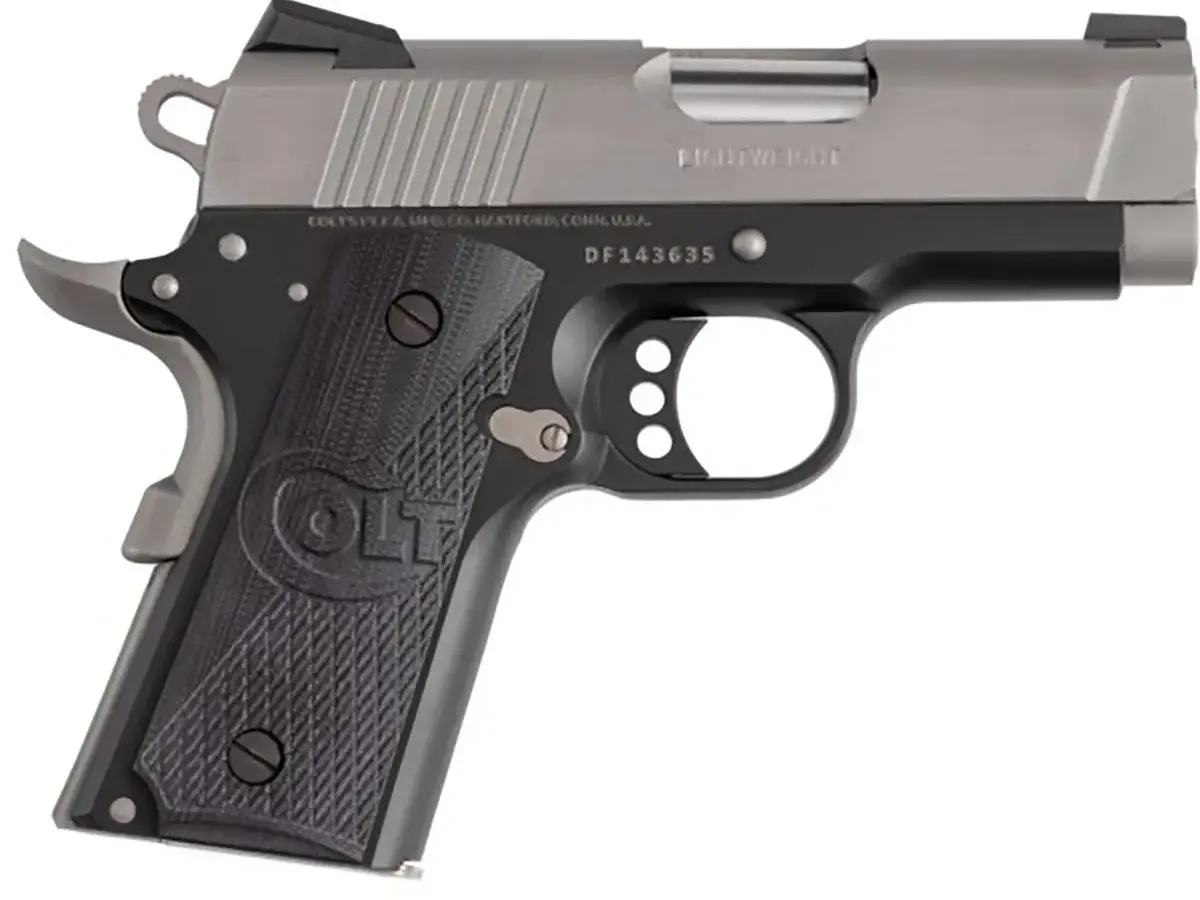 Colt's Manufacturing Company Defender 45 ACP 3" Two-Toned SS BLK/Grip