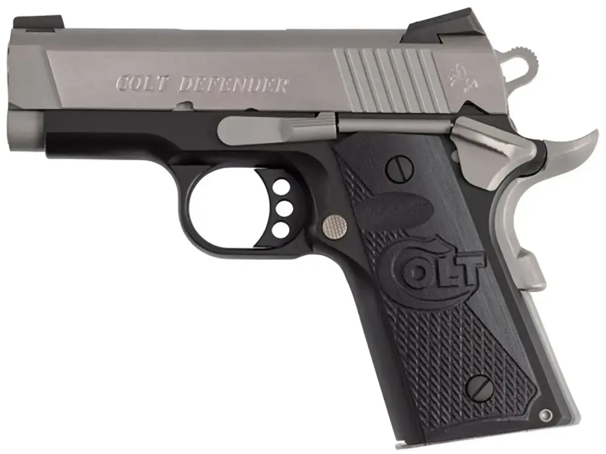 Colt's Manufacturing Company Defender 45 ACP 3" Two-Toned SS BLK/Grip - photo 4