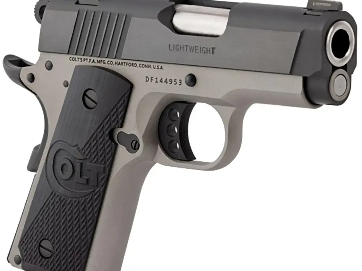 Colt Defender 45 ACP 3" Two-Toned Blued, Black Grip - photo 2