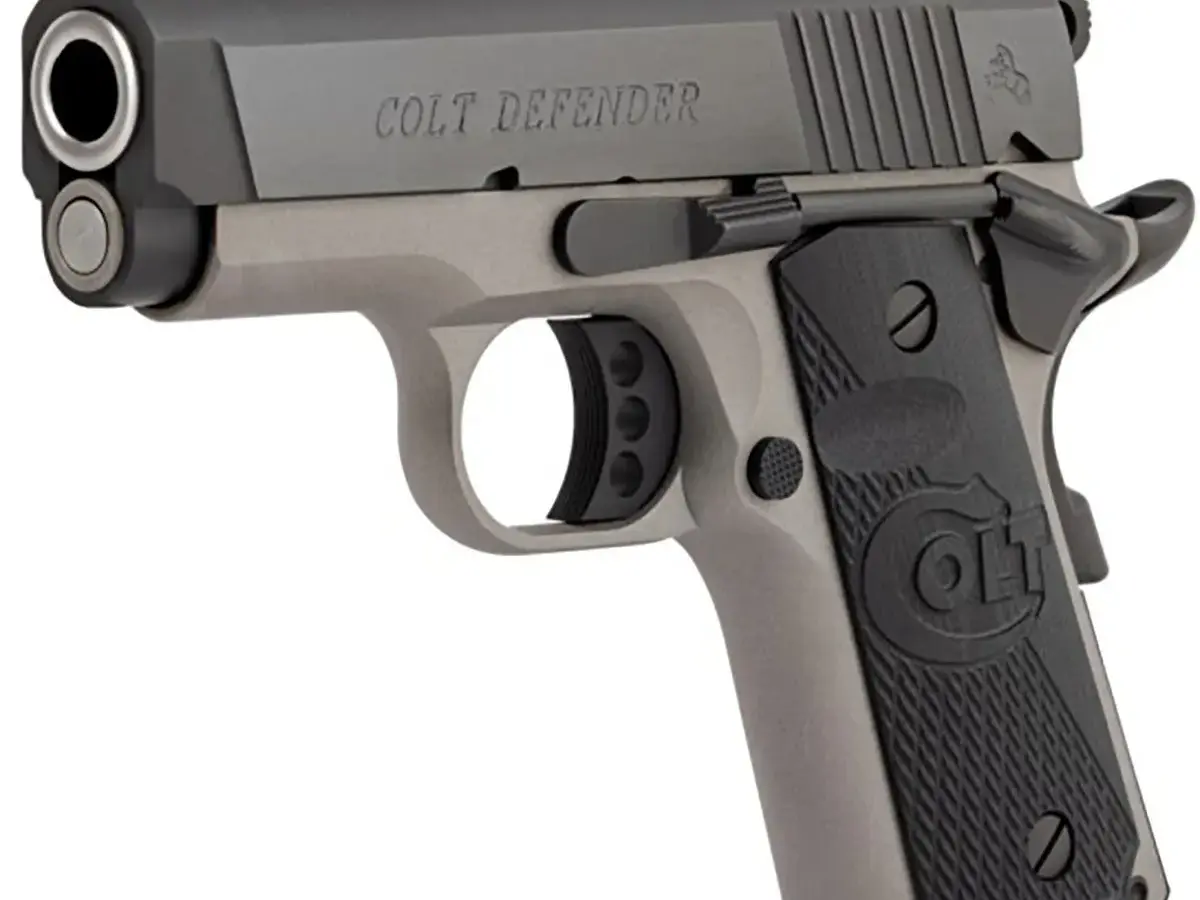 Colt Defender 45 ACP 3" Two-Toned Blued, Black Grip - photo 3