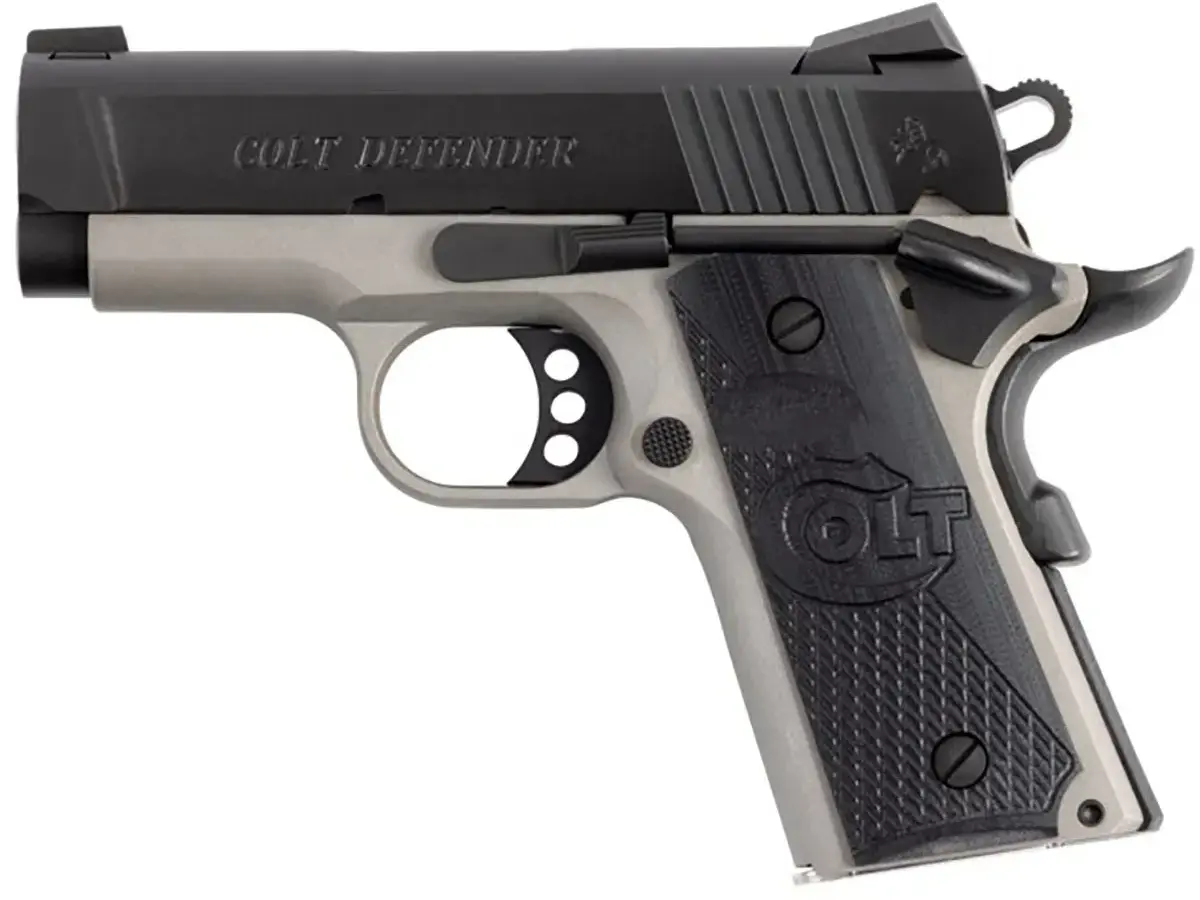 Colt Defender 45 ACP 3" Two-Toned Blued, Black Grip - photo 4
