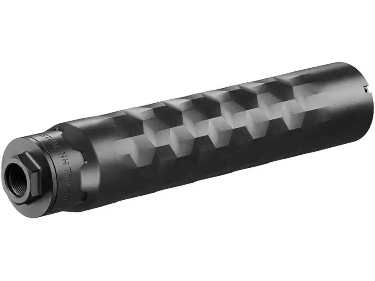 TiN CAN 30 Caliber HUB Direct Thread Suppressor Black
