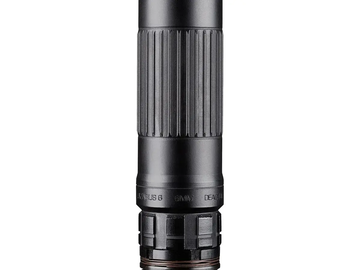 Lazarus 6 KeyMo 6mm/5.56 QD Rifle Suppressor Black