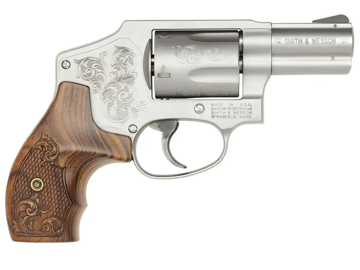 Smith & Wesson Model 640 Engraved .357 Magnum, 2.125" Barrel, Stainless/Wood - photo 3