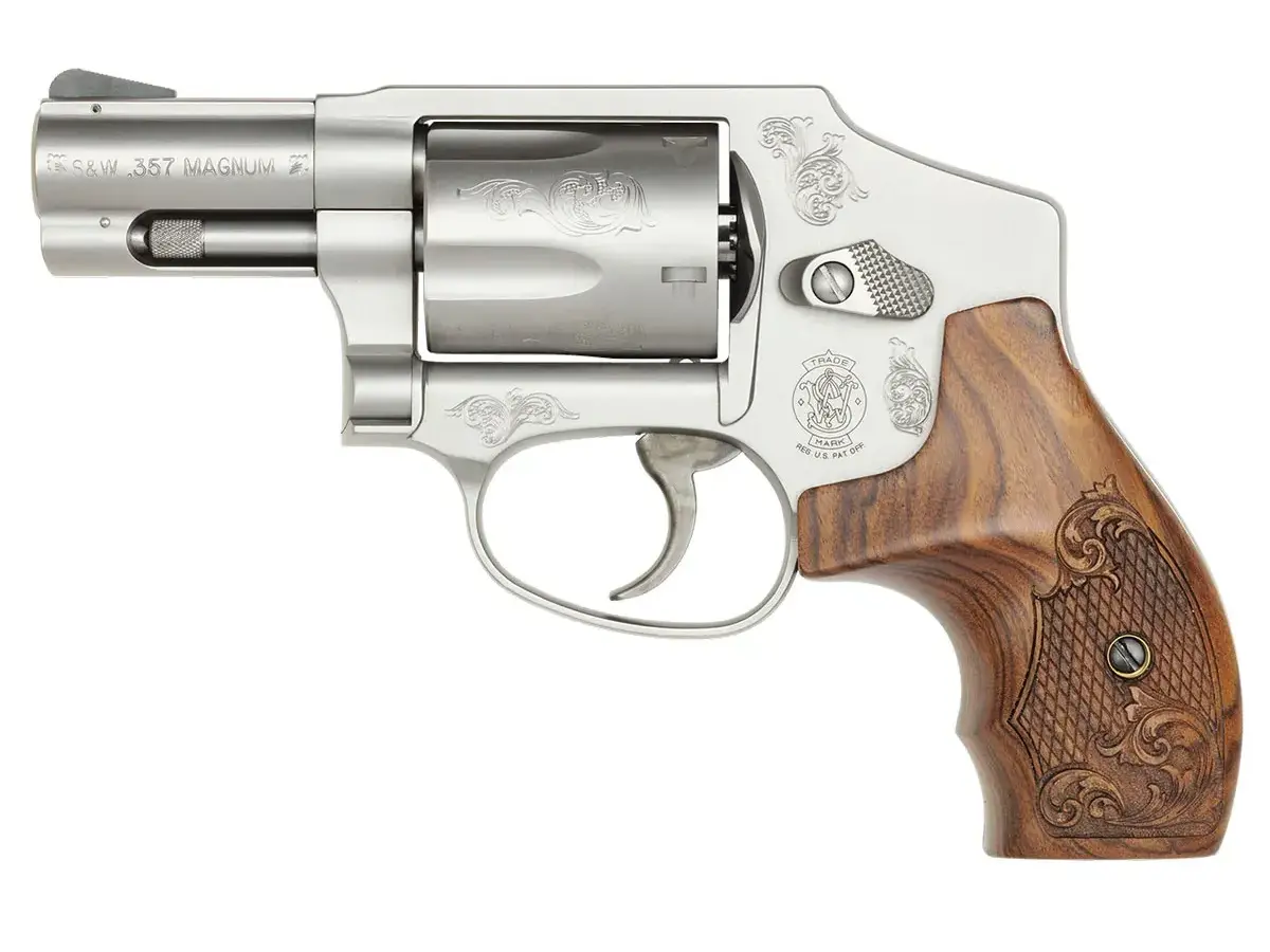 Smith & Wesson Model 640 Engraved .357 Magnum, 2.125" Barrel, Stainless/Wood - photo 7