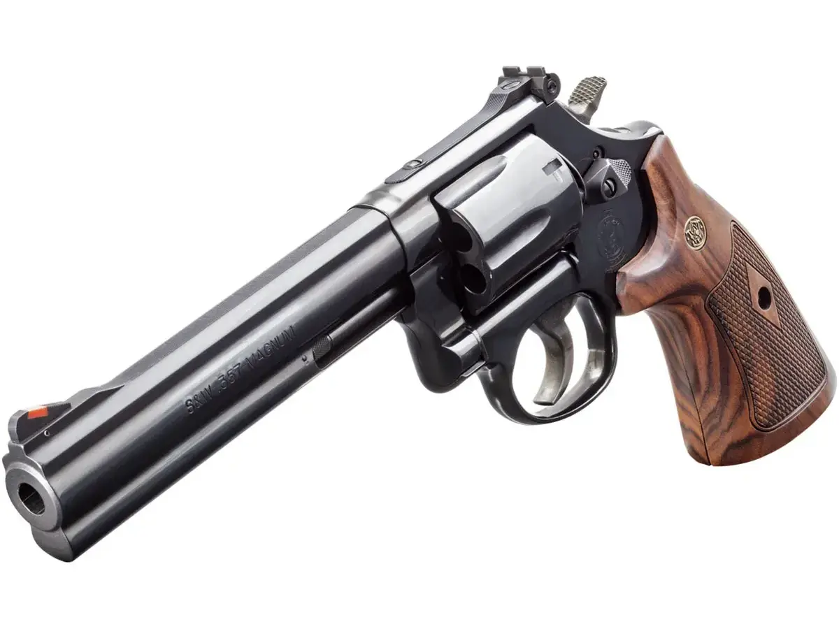 Smith & Wesson Model 586 L-Frame 357 Magnum, 6" Barrel, Blued/Walnut - photo 4