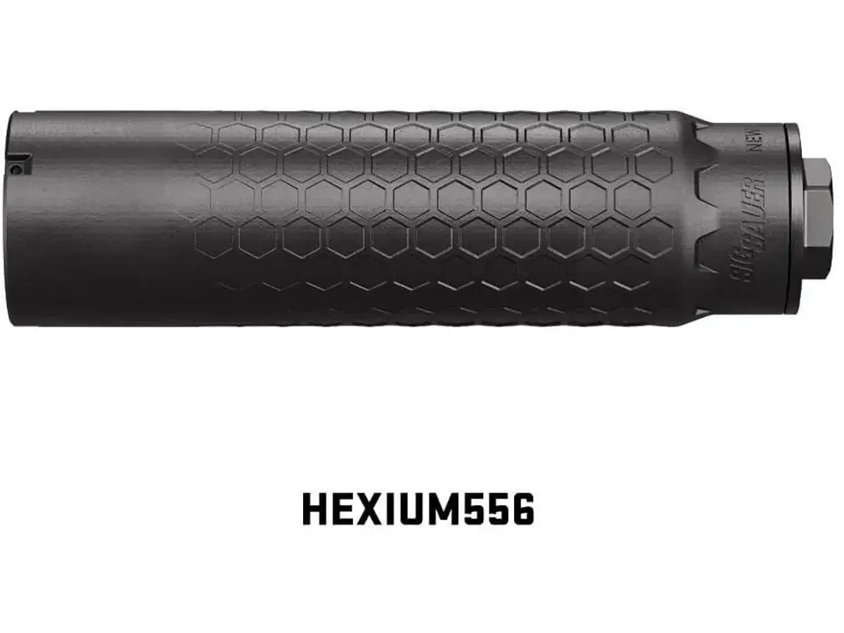 HEXIUM 5.56mm Titanium HUB Direct Thread Suppressor Black - photo 2