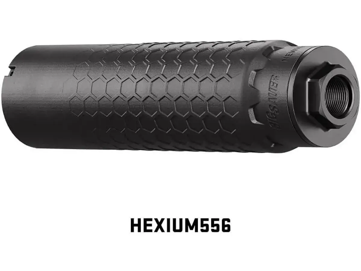 HEXIUM 5.56mm Titanium HUB Direct Thread Suppressor Black - photo 3