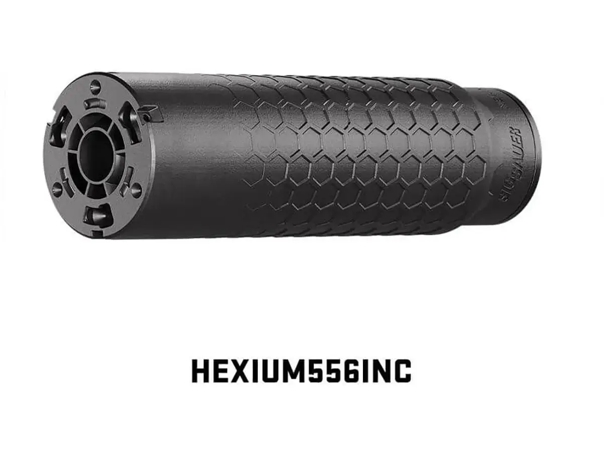 HEXIUM 5.56mm Inconel HUB Direct Thread Suppressor Black
