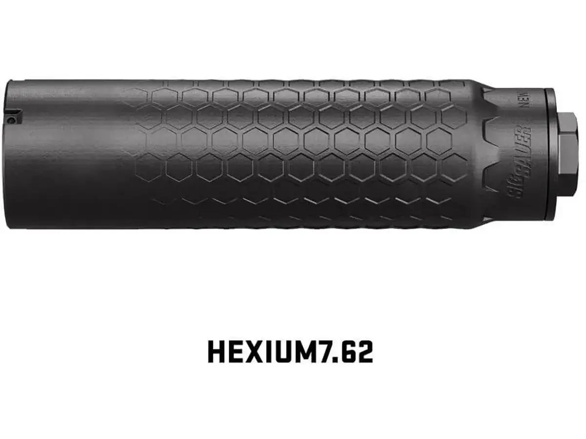 HEXIUM 7.62mm HUB Direct Thread Suppressor Black - photo 2