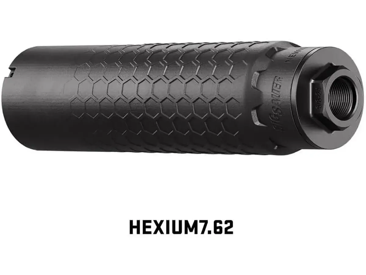 HEXIUM 7.62mm HUB Direct Thread Suppressor Black - photo 3